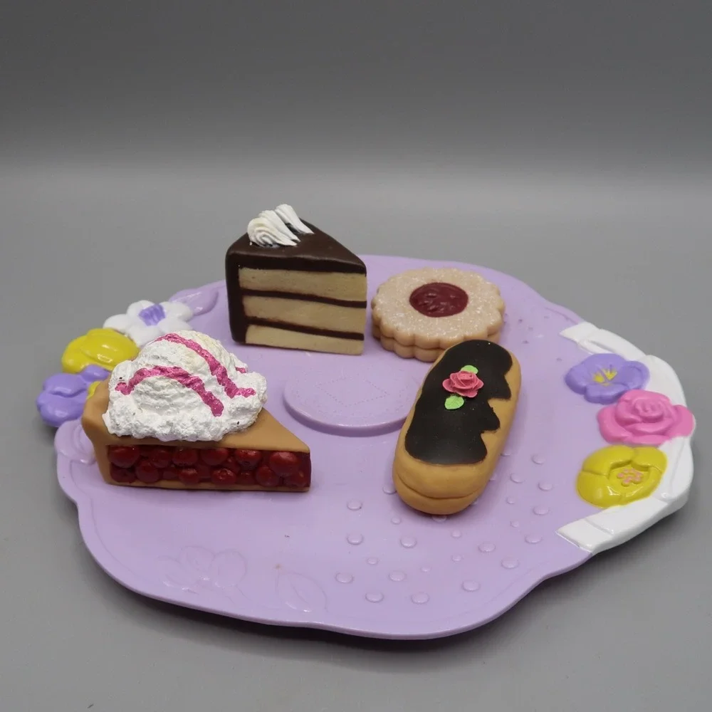 Tikes Kidsview Food Tea Bunny Desert  Mini Sweet Tray Pastry